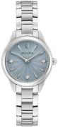 Bulova Dameur 96P255 Sutton Blå/Stål Ø28 mm