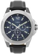 Timex Herreur TW2V43200 Essex Avenue Blå/Læder Ø44 mm