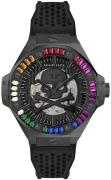 Philipp Plein Herreur PWPFA0424 The Skeleton Sort/Gummi Ø46 mm