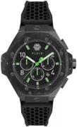 Philipp Plein Herreur PWPRA0624 Chrono Royal Sort/Gummi Ø46 mm