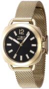 Invicta Dameur 47324 Wildflower Sort/Gul guldtonet stål Ø32 mm