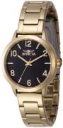 Invicta Dameur 47273 Wildflower Sort/Gul guldtonet stål Ø34 mm