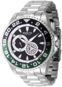 Invicta Herreur 47301 Pro Diver Sort/Stål Ø47 mm