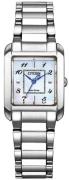 Citizen Dameur EW5600-87D Eco Drive Hvid/Stål 28.4x21.5 mm