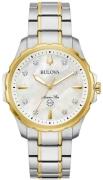 Bulova Dameur 98P227 Marine Star Hvid/Guldtonet stål Ø38 mm