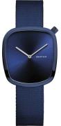 Bering Dameur 18034-397 Pebble Blå/Tekstil Ø34 mm