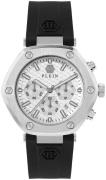 Philipp Plein PWZBA0123 The Hexagon Hvid/Gummi Ø42 mm