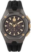 Philipp Plein Herreur PWTBA0323 Octagon Brun/Gummi Ø44 mm
