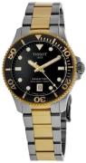 Tissot Dameur T120.210.22.051.00 Seastar Sort/Gul guldtonet stål