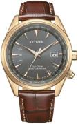 Citizen Herreur CB0273-11H Radio Controlled Grå/Læder Ø43 mm