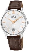 Lotus Herreur 18402/H Classic Hvid/Læder Ø39 mm