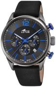 Lotus Herreur 18687/3 Chrono Grå/Læder Ø43 mm