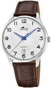 Lotus Herreur 18402/G Classic Hvid/Læder Ø39 mm