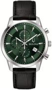 Bulova Herreur 96B413 Classic Grøn/Læder Ø41 mm
