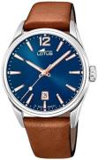 Lotus Herreur 18693/2 Classic Blå/Læder Ø42 mm
