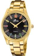 Lotus Dameur 18902/6 Classic Sort/Guldtonet stål Ø38 mm