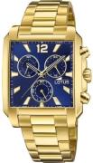 Lotus Herreur 18853/2 Classic Blå/Guldtonet stål Ø38 mm