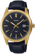 Casio Herreur MTP-VD03GL-1AUDF Classic Sort/Læder Ø41 mm