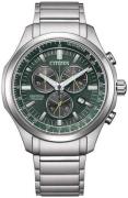 Citizen Herreur AT2530-85X Classic Grøn/Stål Ø42 mm
