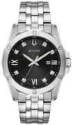 Bulova Herreur 96K106 Diamond Sort/Stål Ø43 mm