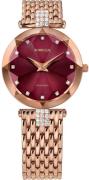 Jowissa Dameur J5.714.M Facet Rød/Rosaguldtonet stål Ø29 mm
