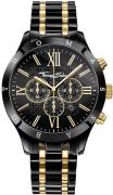 Thomas Sabo Herreur WA0264-278-203 Rebel Sort/Guldtonet stål Ø43 mm