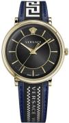 Versace Herreur VE5A01521 V Circle Sort/Læder Ø42 mm
