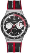 Guess Herreur GW0416G1 Racer Sort/Gummi Ø44 mm