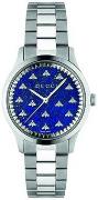 Gucci Dameur YA1265043 G-Timeless Blå/Stål Ø32 mm
