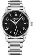 Stührling Original Herreur 4021.1 Directive Sort/Stål Ø42 mm