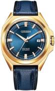 Citizen Herreur NB6012-18L Series 8 Blå/Læder Ø40 mm