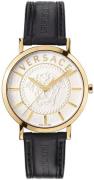 Versace Herreur VEJ400221 V Icon Sølvfarvet/Læder Ø41 mm