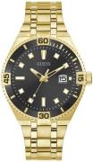 Guess Herreur GW0330G2 Sort/Gul guldtonet stål Ø42 mm