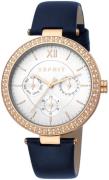 Esprit Dameur ES1L189L0055 Betty Sølvfarvet/Læder Ø38 mm