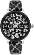 Police Dameur P16028MSTB02 Sort/Læder Ø36 mm