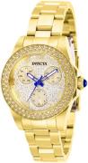 Invicta Dameur 28477 Angel Guld/Gul guldtonet stål Ø34 mm