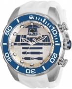 Invicta Herreur 35084 Star Wars Sølvfarvet/Gummi Ø50 mm