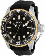 Invicta Herreur 32964 Pro Diver Sort/Gummi Ø50 mm