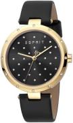 Esprit Dameur ES1L214L0025 Sort/Læder Ø38 mm