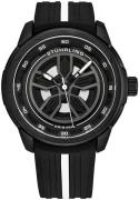 Stührling Original Herreur 984.04 Aviator Sort/Gummi Ø44 mm