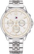 Tommy Hilfiger Dameur 1782222 Hvid/Stål Ø38 mm