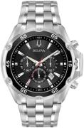 Bulova Herreur 98B333 Sort/Stål Ø45 mm