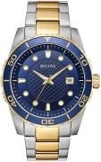 Bulova Herreur 98A200 Blå/Gul guldtonet stål Ø43 mm