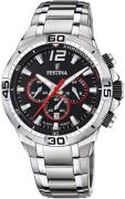 Festina Herreur F20522-6 Sort/Stål Ø44.5 mm