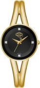 Bulova Dameur 77P100 Harley-Davidson Sort/Gul guldtonet stål Ø30 mm