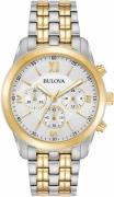 Bulova Herreur 98A169 Sølvfarvet/Gul guldtonet stål Ø40 mm