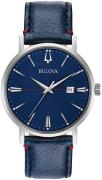 Bulova Herreur 96B293 Classic Blå/Læder Ø39 mm