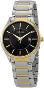 Bulova Herreur 98B290 Sort/Gul guldtonet stål Ø40 mm