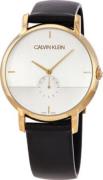 Calvin Klein Herreur K9H2X5C6 Sølvfarvet/Læder Ø43 mm