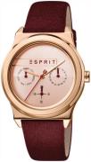 Esprit Dameur ES1L077L0035 Rosa guldfarvet/Læder Ø36 mm